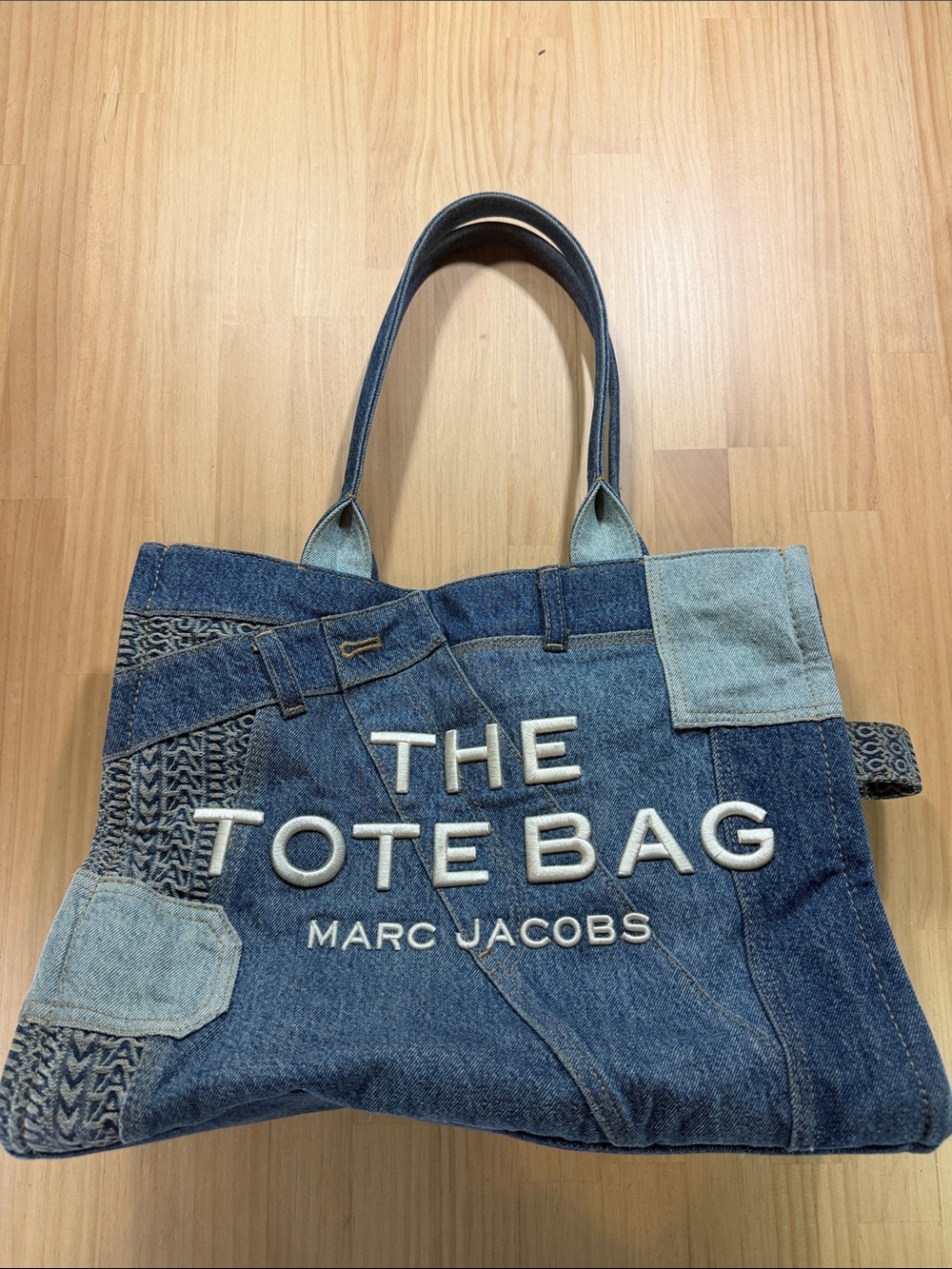 Marc Jacobs Patchwork Denim Tote Bag - Blue